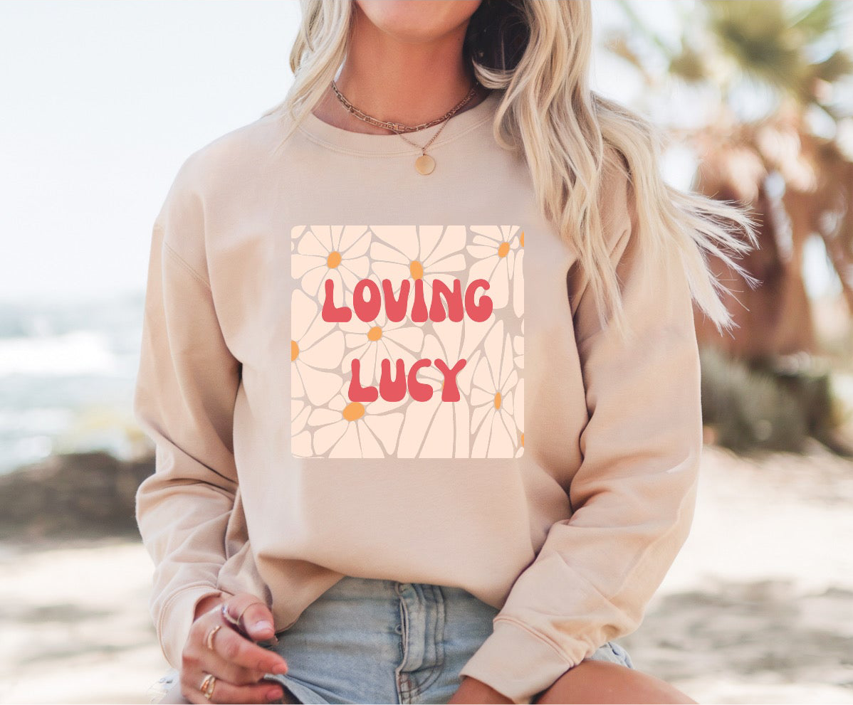 ADULT LOVING LUCY CREWNECK