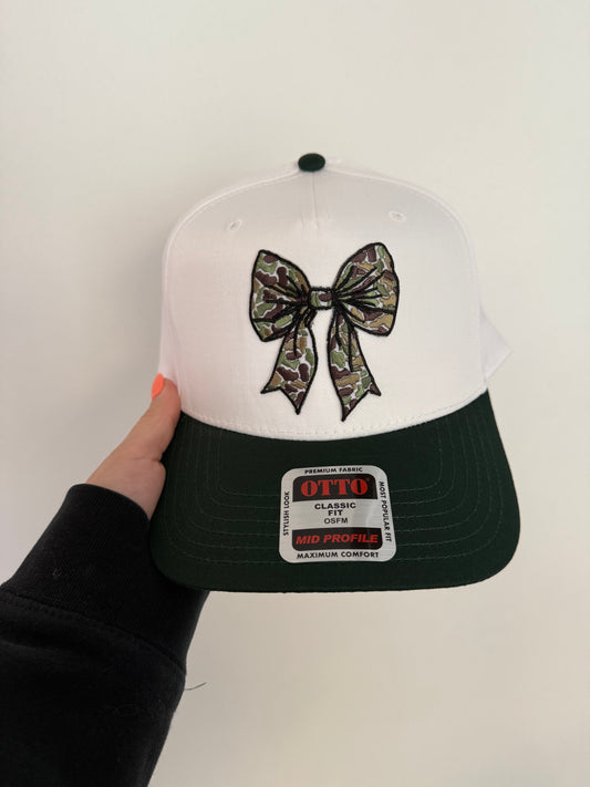 Camo Bow Canvas Hat