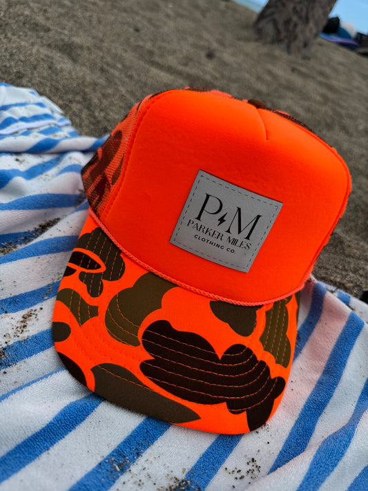 Orange Camo Parker Miles Hat